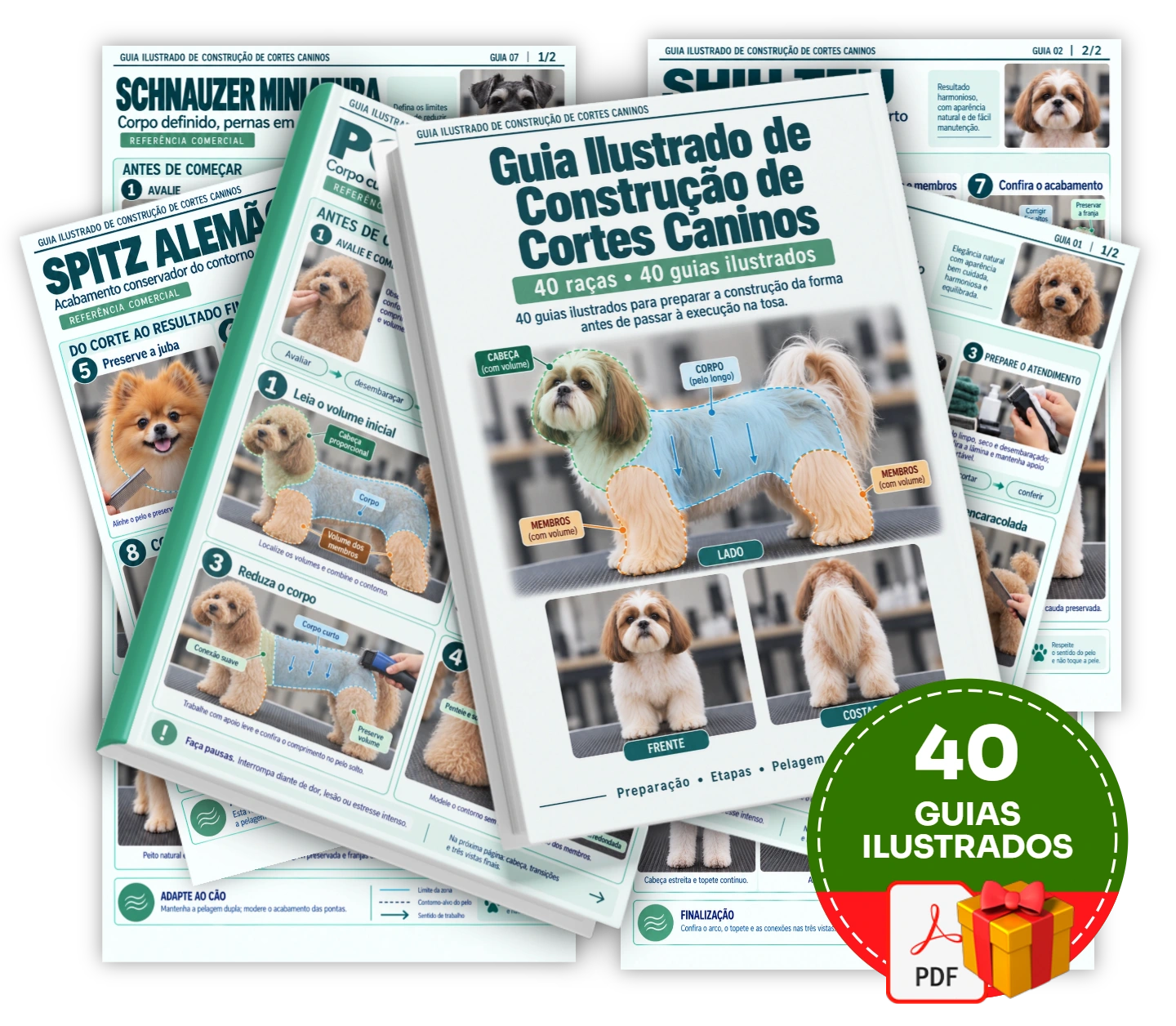 40 guias ilustrados para preparar a construção da forma antes de passar à execução na tosa.